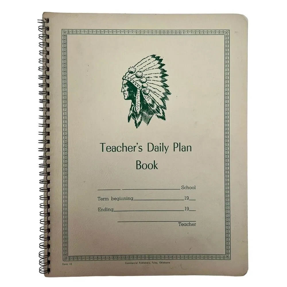 School Teacher's Daily Lesson Plan Book Elementary Ephemera  90’s Oklahoma Tulsa